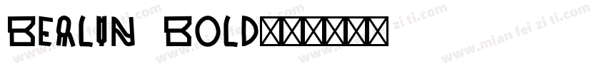 Berlin Bold字体转换